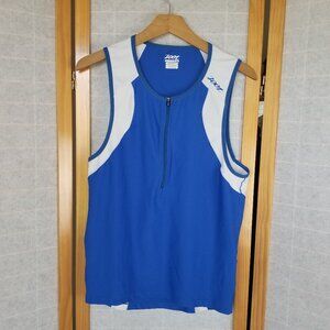 Zoot Men's Size XXL Endurance Tri Tank Shirt Classic Royal Blue